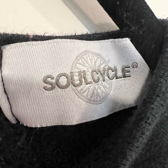Soulcycle Women's Skull and Crossbones Black Sweatshirt Mesh Size S‎ - Picture 4 of 8